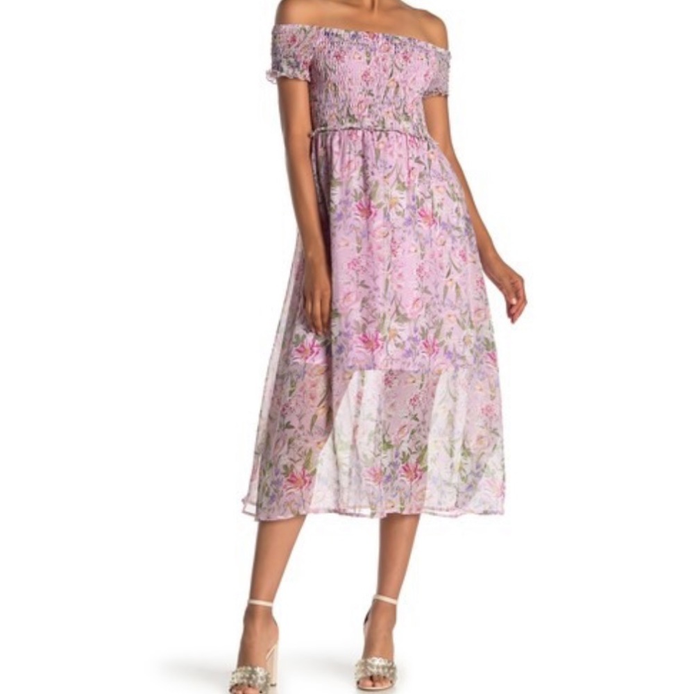Sam Edelman Off-the-Shoulder Floral Maxi Dress